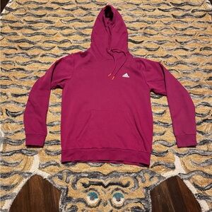Adidas Men's Maroon Hoodie